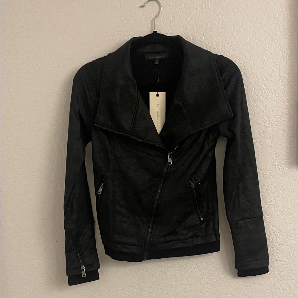 Dance & Marvel Black Leather Jacket
